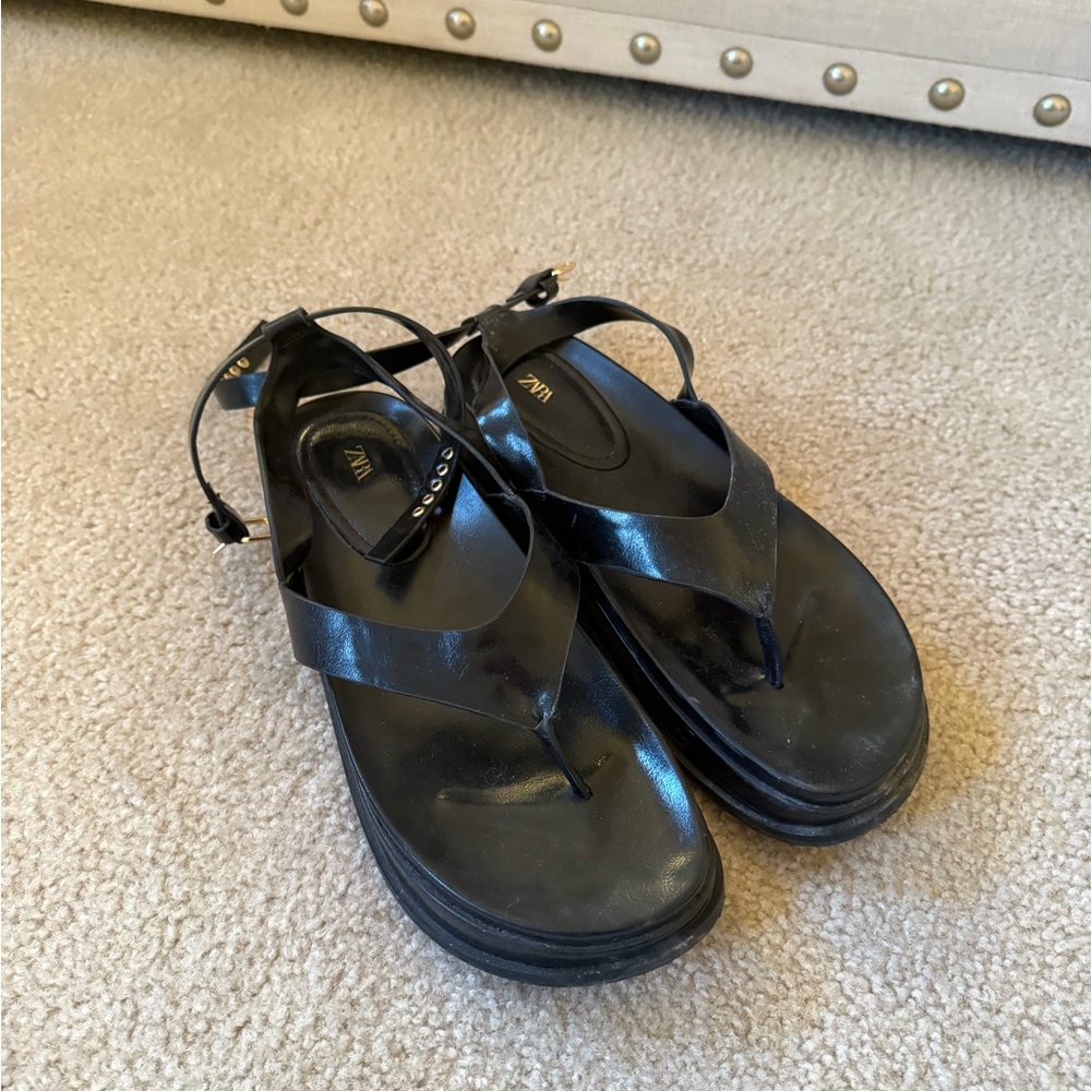 Black Platform Sandals